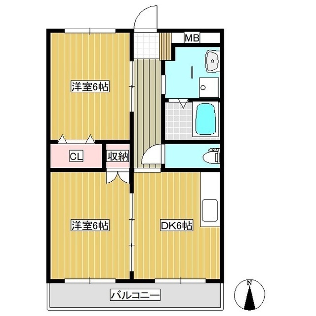 カレント江見IIの間取り