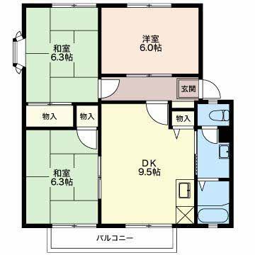 ルミエール三登　Ａ棟の間取り