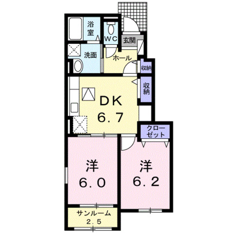 エテルノ　Ｍ・Ｍ１の間取り