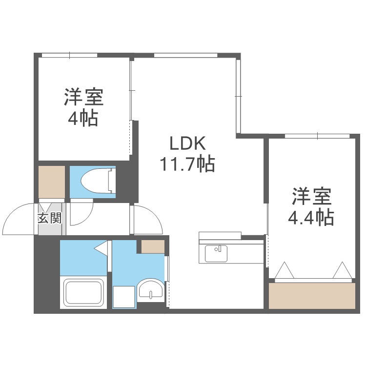 仮)MJクレスト麻生の間取り