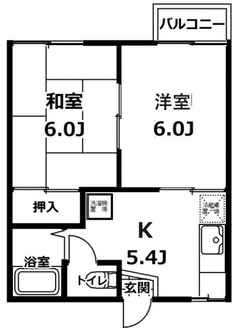 ひたちなか市西大島のアパートの間取り