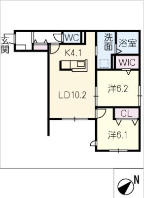 仮）セレーノ枇杷島の間取り