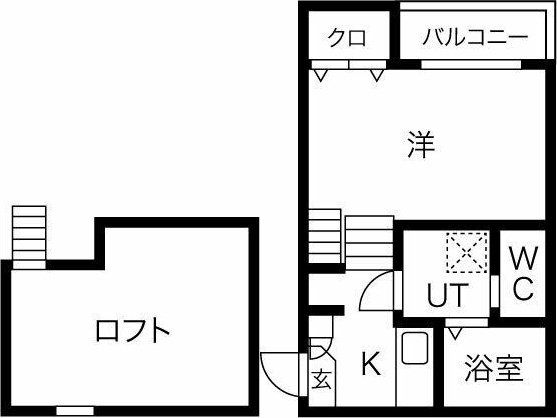 名古屋市中区新栄のアパートの間取り