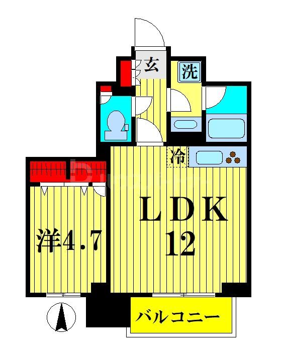 墨田区横川のマンションの間取り