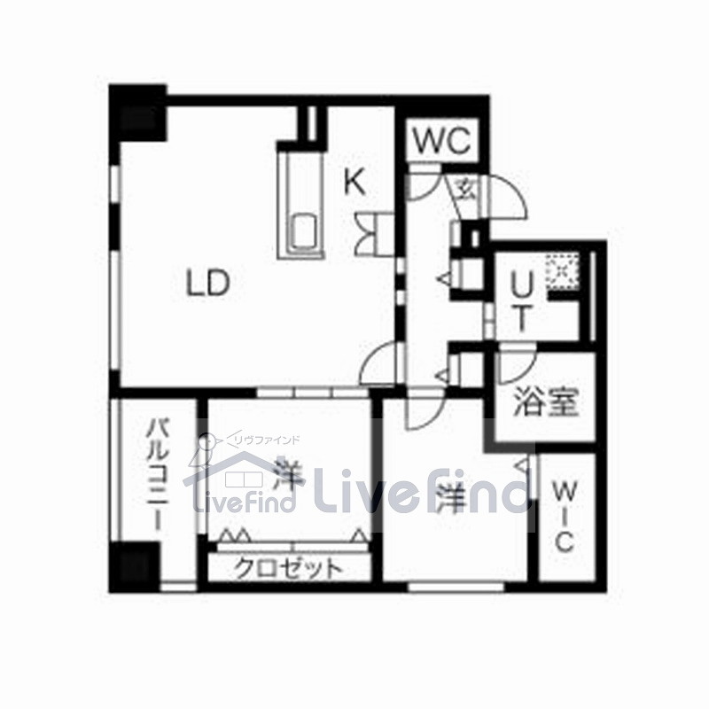 札幌市白石区平和通のマンションの間取り