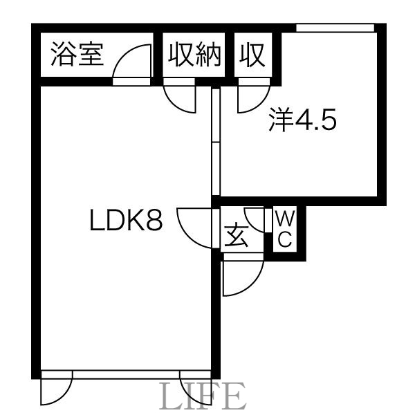 白石北郷クラブハウスの間取り