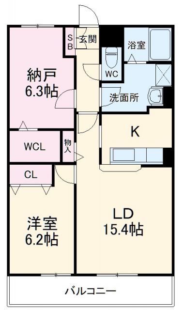 【四日市市広永町のマンションの間取り】