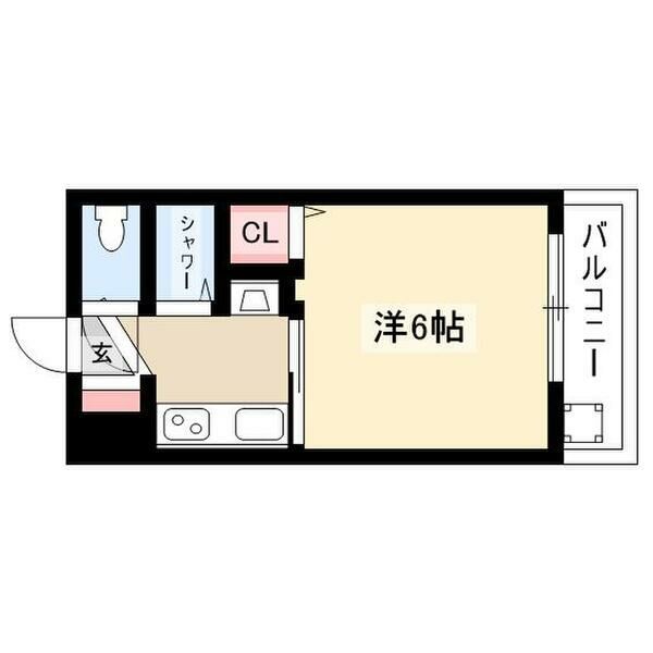 名古屋市千種区千種のマンションの間取り