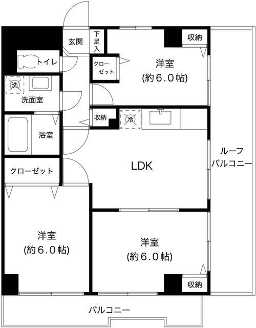 墨田区菊川のマンションの間取り