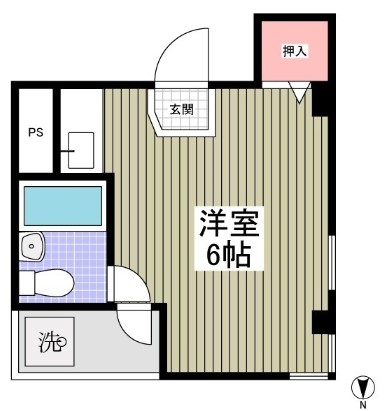 越谷市赤山町のマンションの間取り