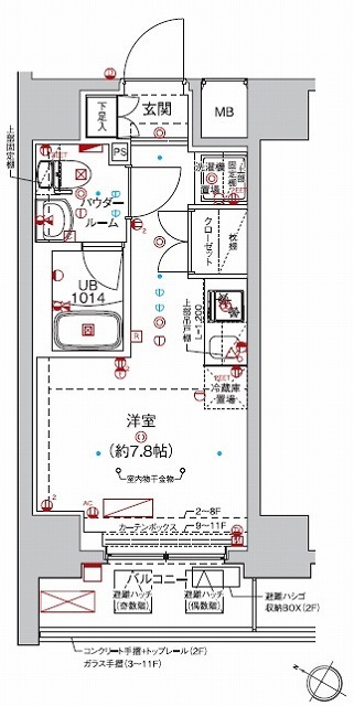 クラリッサ大通り公園の間取り