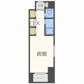 札幌市中央区南二条東のマンションの間取り