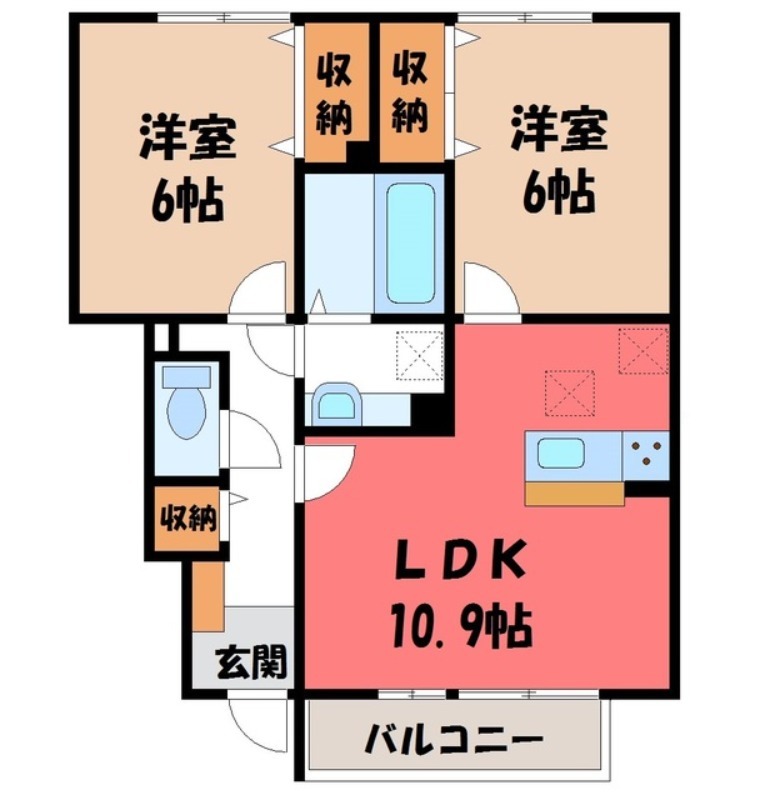 【シアン・サージュ Aの間取り】