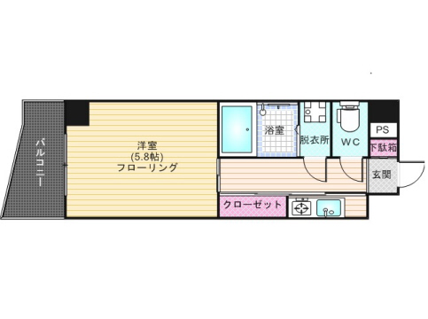 シティパレス薬大前の間取り