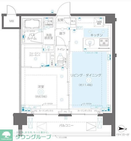 ZOOM錦糸町Northの間取り