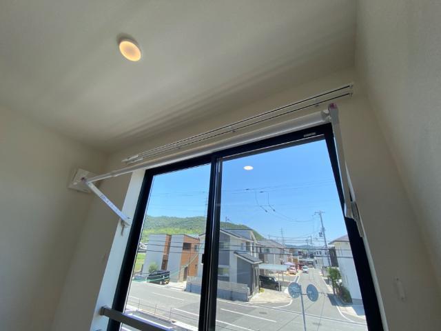 眺望　室内物干し