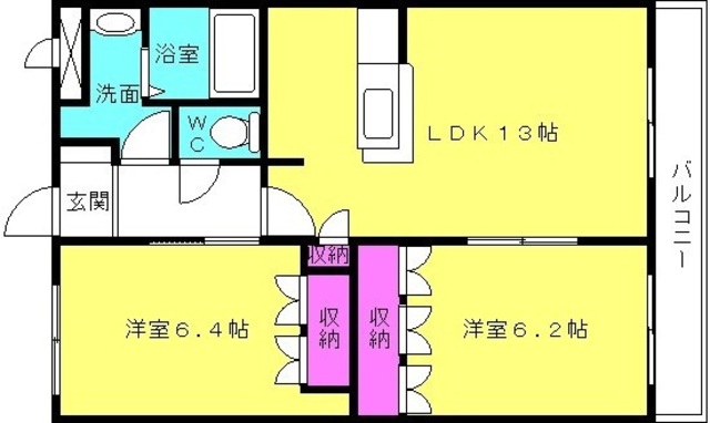 クレアハイムの間取り写真