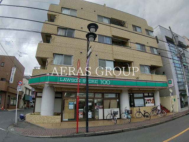 コンビニ　ローソンストア100一橋学園駅前店（コンビニ）まで608m
