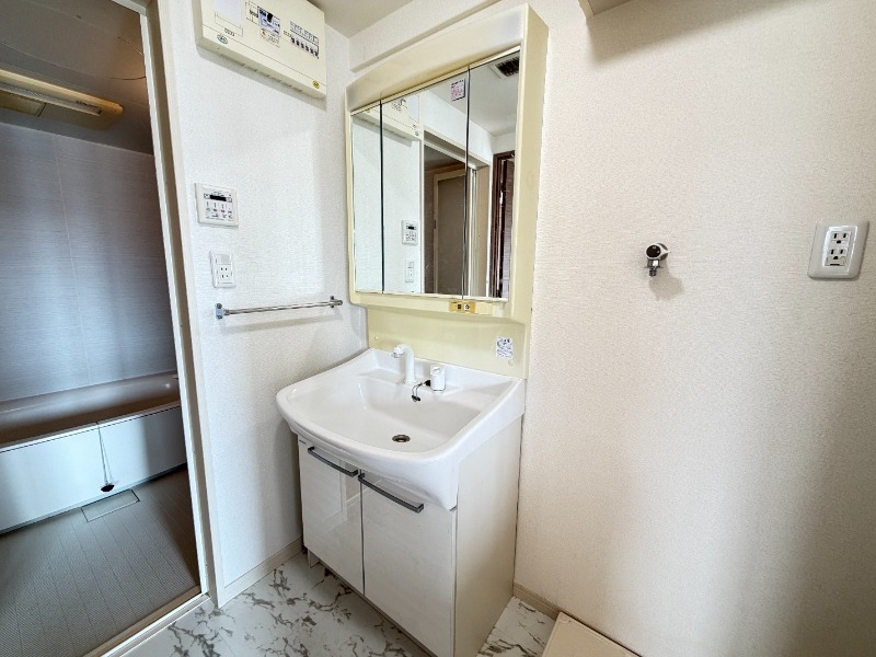 洗面設備　６０５号室の写真