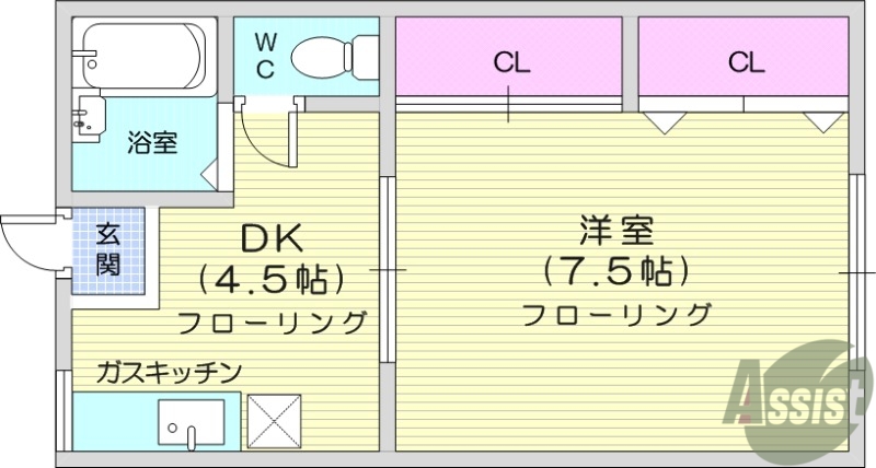 メゾンジルエットの間取り写真