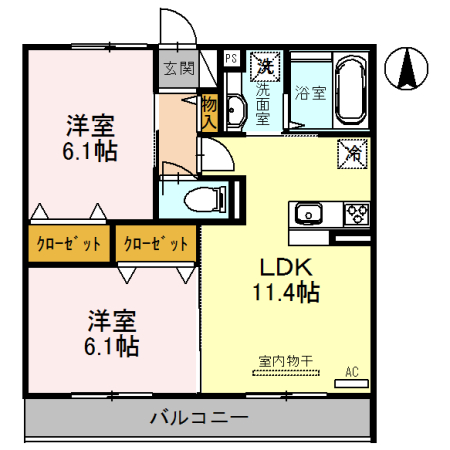 ベルフォーレIIの間取り写真