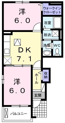 ヴィラ・シマント Aの間取り写真