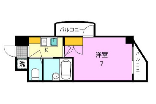 地下鉄谷町線 駒川中野駅 徒歩1分 8階建 築30年の間取り写真