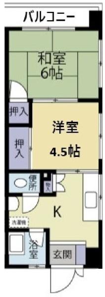 クロノス弘明寺西の間取り写真