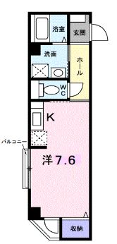 高松市福田町のマンションの間取り