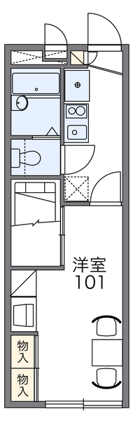 レオパレスカマン　オレイエの間取り