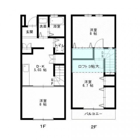 メゾンド風　壱番館の間取り