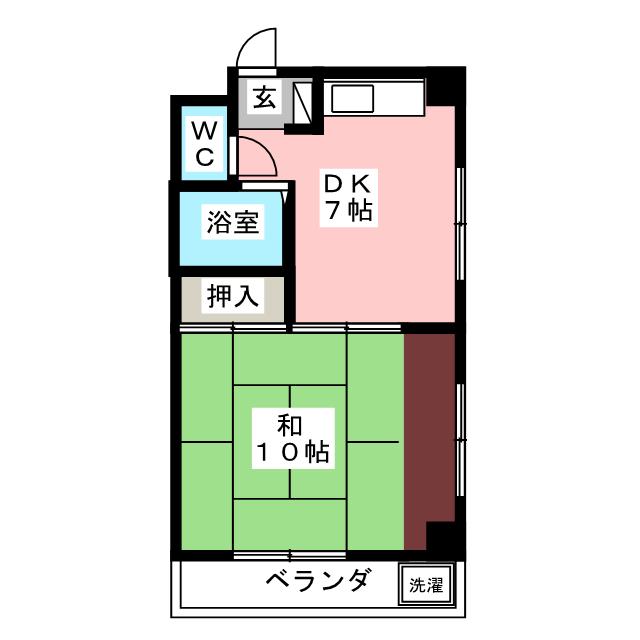 プランドール上田の間取り