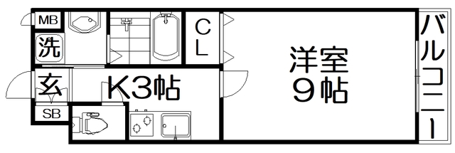 【リリィズ枚方公園の間取り】