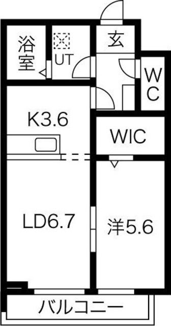 メリディアン高橋の間取り