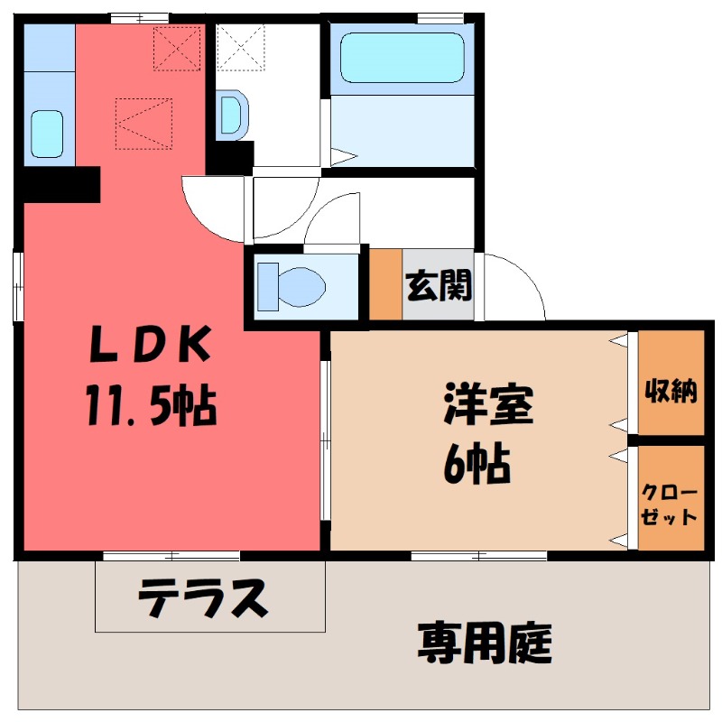 トミーパーリー Aの間取り