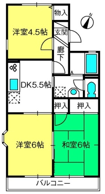 セジュール静　IIの間取り