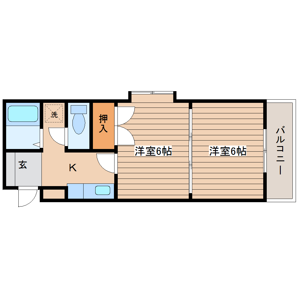 メゾンドール館町IIの間取り