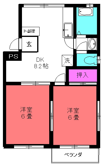 サンホワイト新谷の間取り