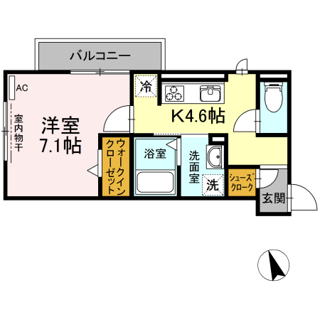 D-roomビーチルックの間取り