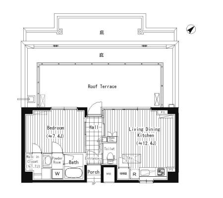 ＰＲＩＭＥ　ＵＲＢＡＮ　東中野　ＣＯＵＲＴの間取り