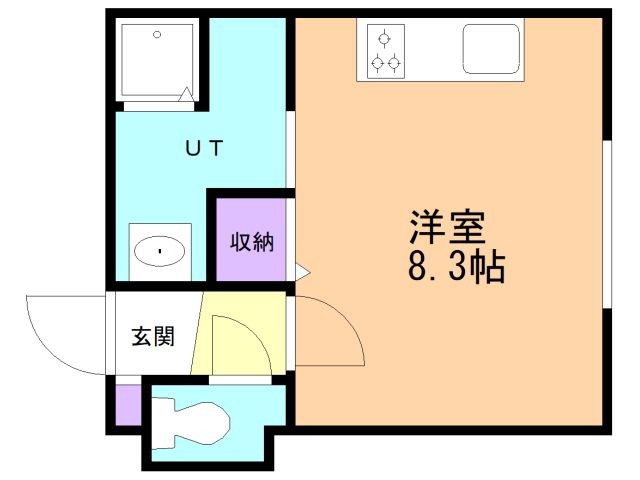 【北広島市共栄町のマンションの間取り】