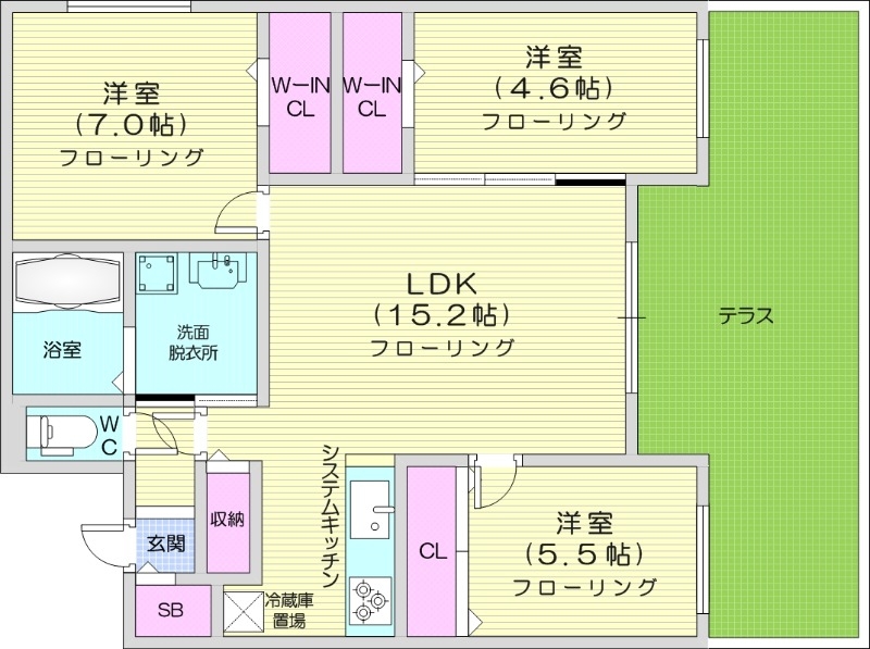 Augusta伏見の間取り