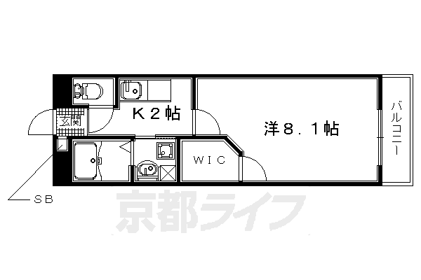 パルティール広野の間取り