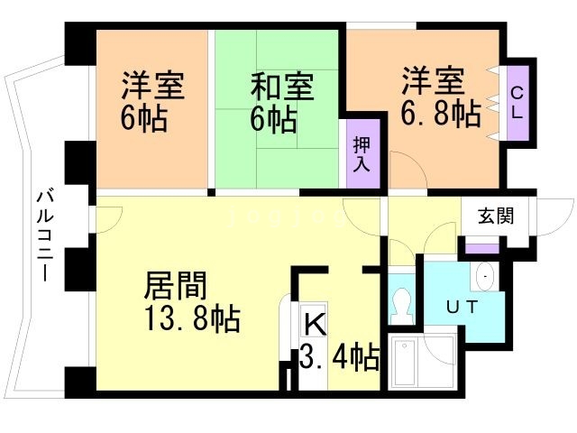 イーストセンタービルの間取り