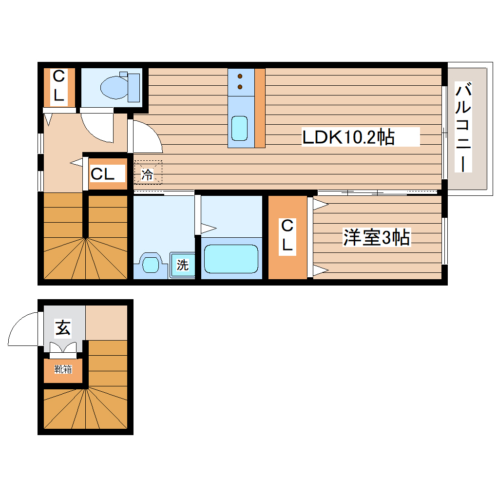 ルーチェ東郡山の間取り