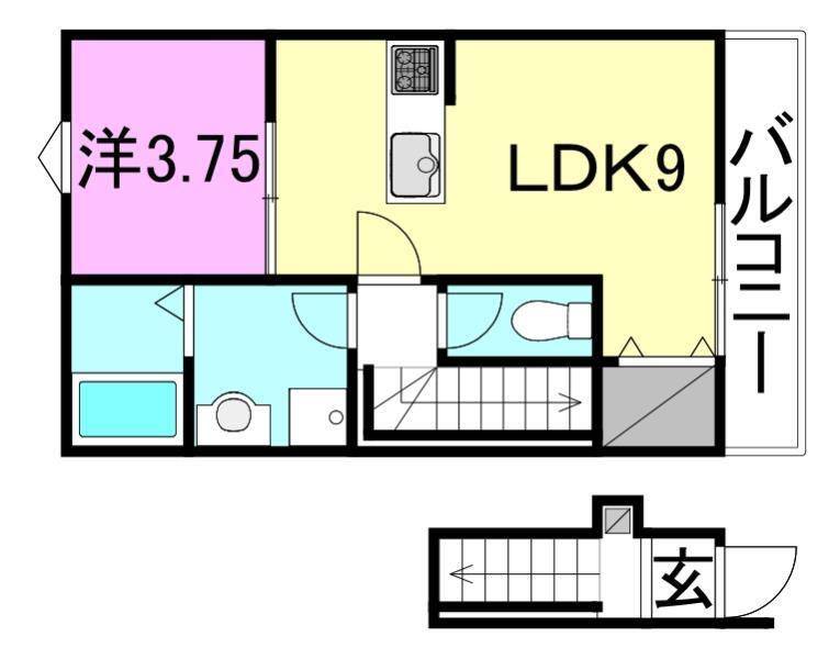 Casa　Pacifica　ParkSide　Westの間取り