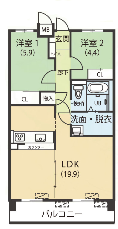 カーサトーレ高須の間取り