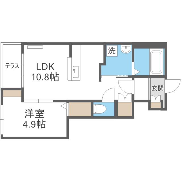 フルール伊都の間取り