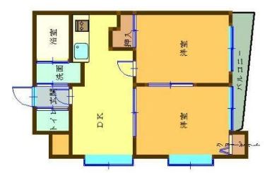 鹿児島市薬師のマンションの間取り