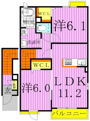 【ノアBの間取り】